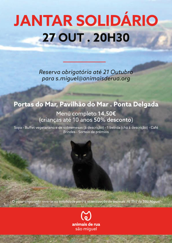Jantar Solidário – Animais de Rua!