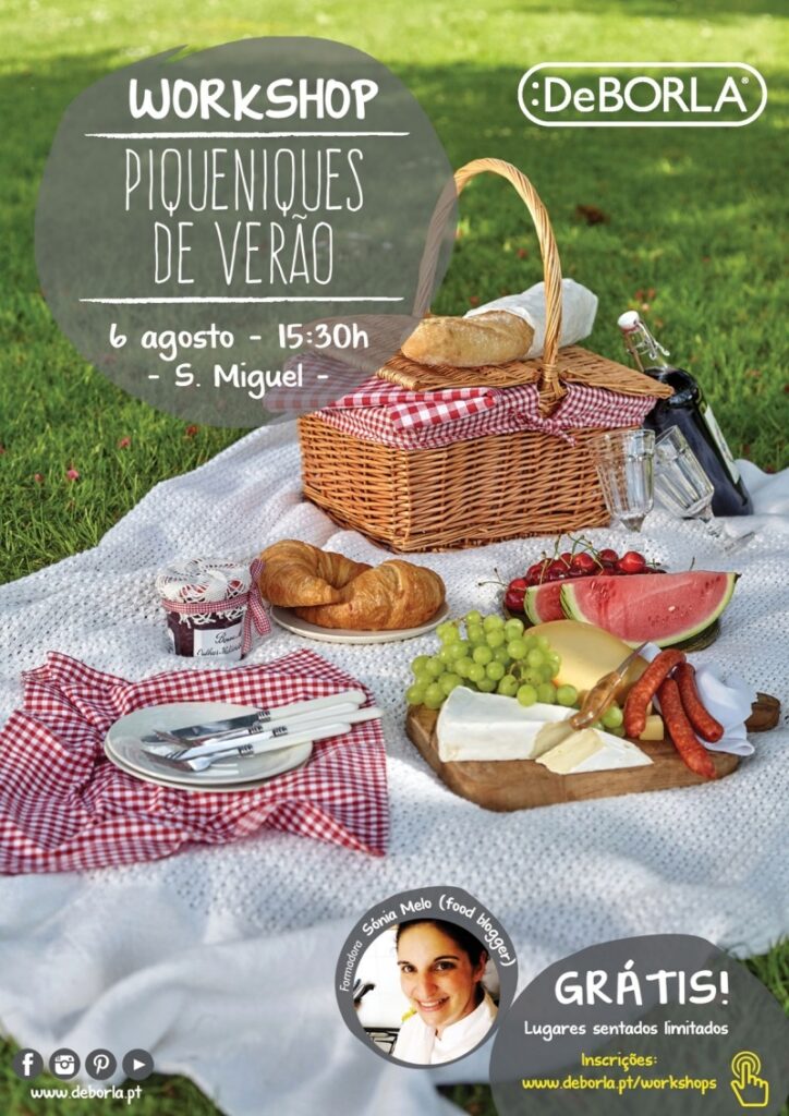 Workshop Gratuito – Piqueniques de Verão – DeBorla