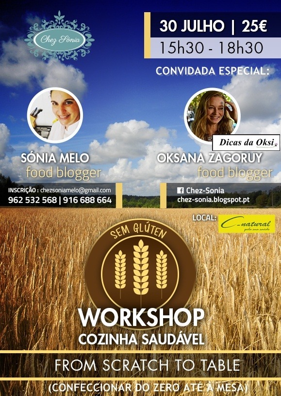 Workshop Cozinha Saudável sem Glúten!